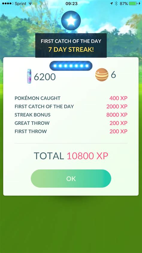 pokemon go catch streak.